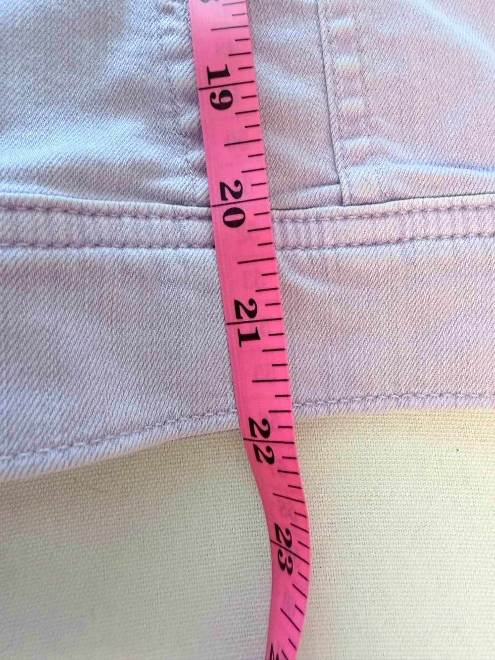 Adriano Golschmied Robyn Lavender Pastel Purple Stretch Classic Jean Jacket L